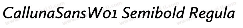 CallunaSansW01 Semibold Regular字体转换